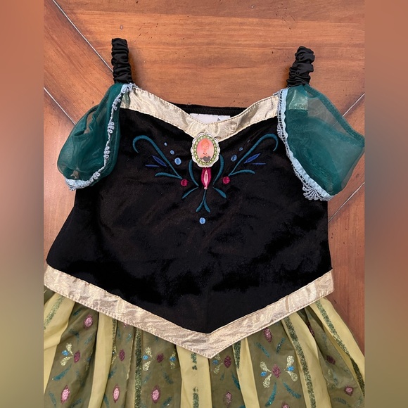 Disney Parks Anna Coronation Dress Costume – Size M (7/8) | Frozen 🌟 - Picture 4 of 7
